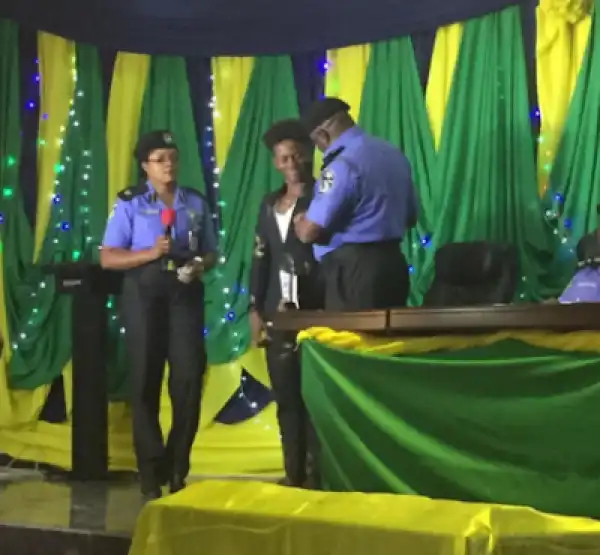 Photo: Korede Bello Decorated As Nigeria Police Youth Ambassador